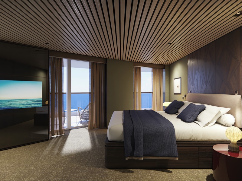 The Haven Aft-Facing Owner's Suite with Master Bedroom & Large Balcony